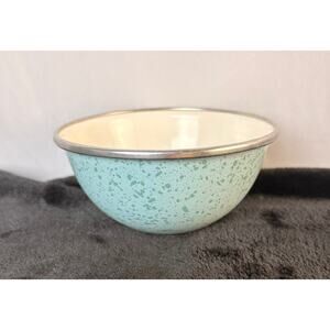 Paula Dean Signature speckled blue/green enamelware 4.5"